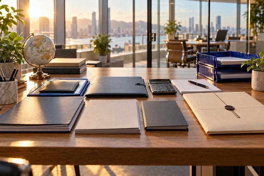 Offshore Company Formation: Benefits, Costs and Risks Explained 2 Offshore company formation desk with banking, compliance, payment, and recurring-cost checks arranged before incorporation.